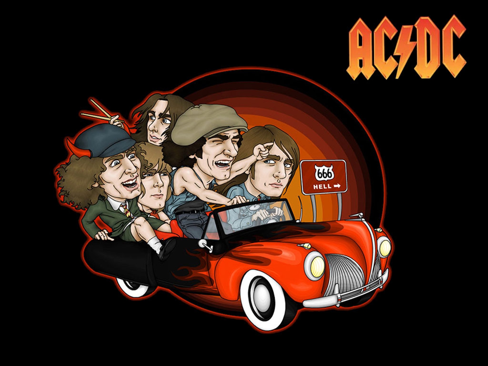 Funny Cartoon Ac Dc Background - Ac Dc Cartoon - HD Wallpaper 