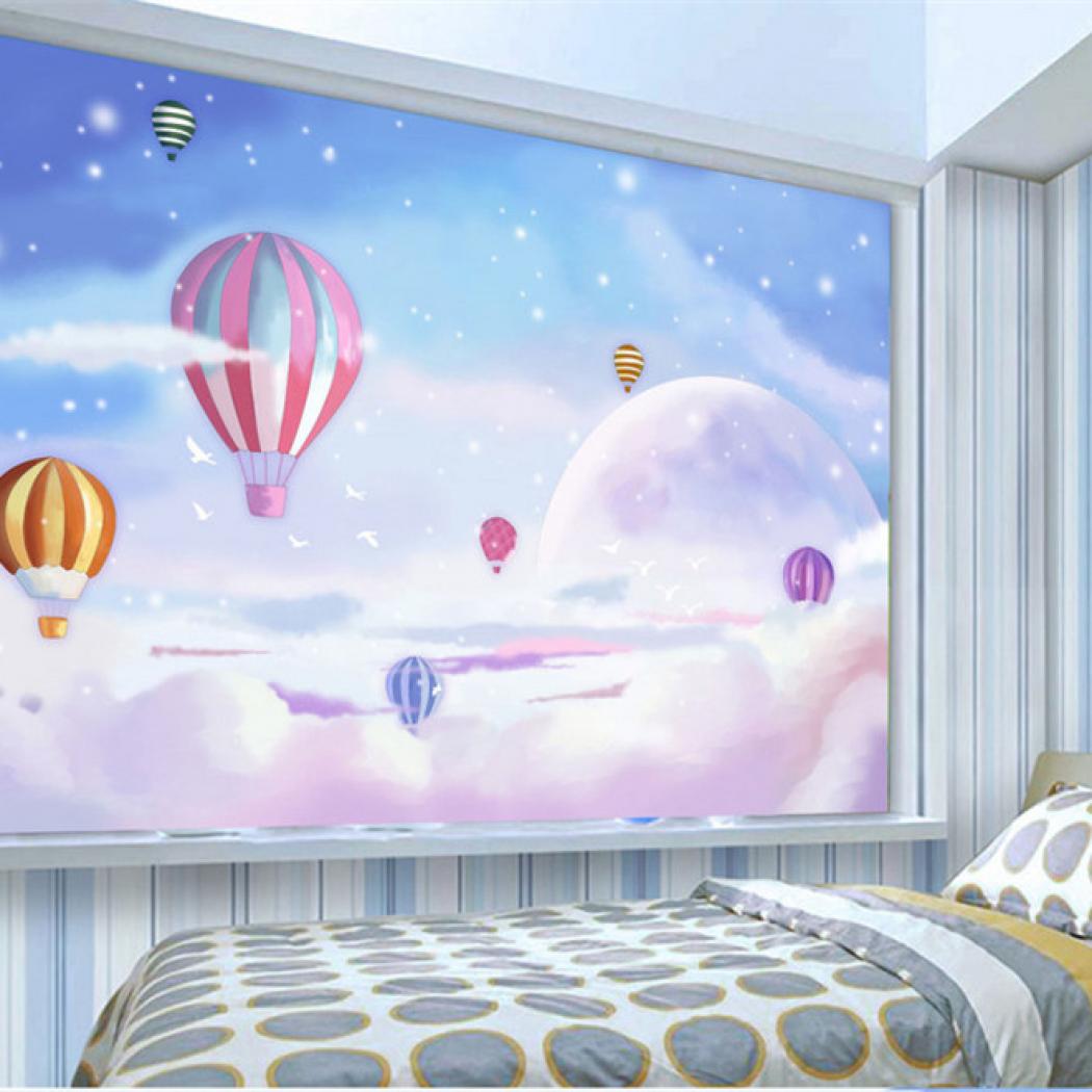 Custom Any Size Mediterranean Hot Air Balloon Children - Hot Air Balloon Bedroom - HD Wallpaper 