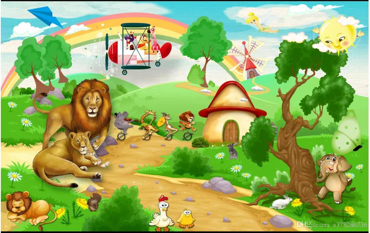 Rural Area Cartoon - HD Wallpaper 