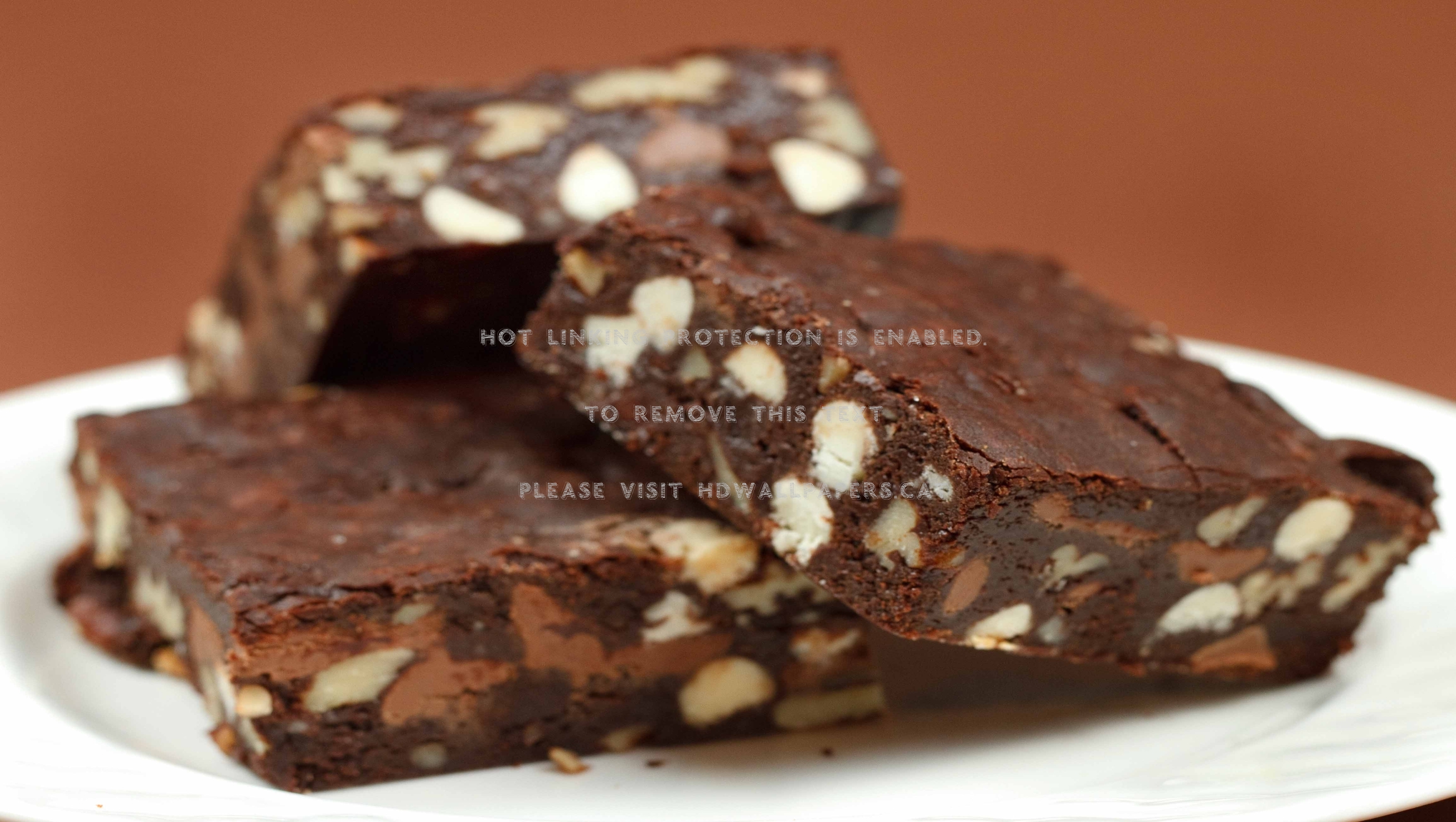 Triple Chocolate Fudge Brownies With Bakery Hd Wallpaper - Chocolate Brownie Fudge - HD Wallpaper 