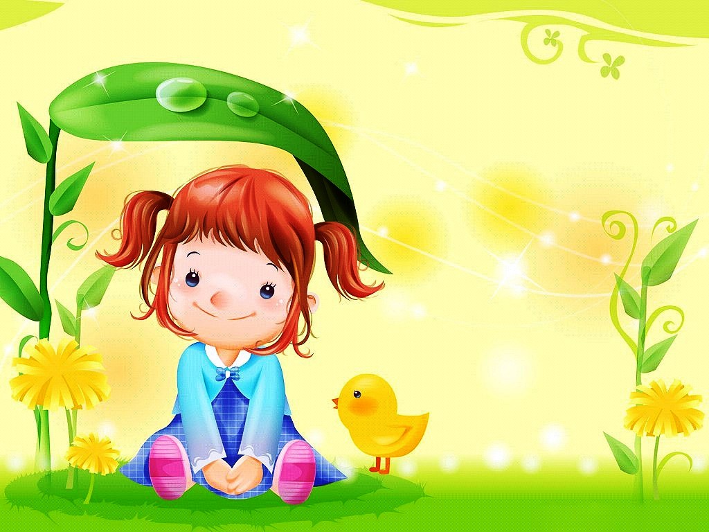 12 Cute Cartoon Wallpapers - Cute Girly Cartoon Wallpaper For Desktop - HD Wallpaper 