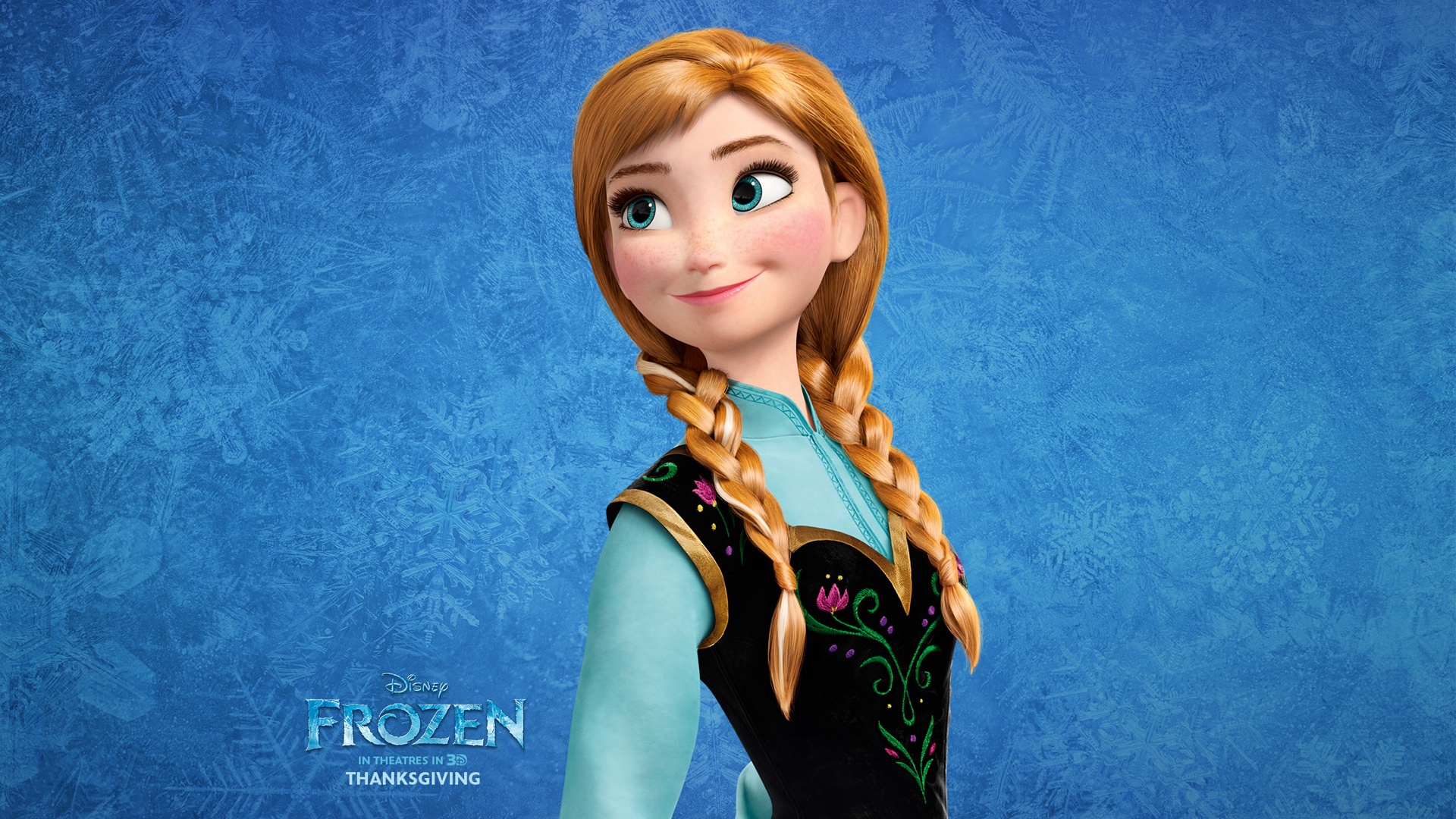 Wallpaper Frozen Close-up Princess Anna - Princesa Anna De Frozen - HD Wallpaper 