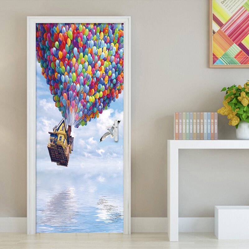 Kids Door Sticker 3d - HD Wallpaper 