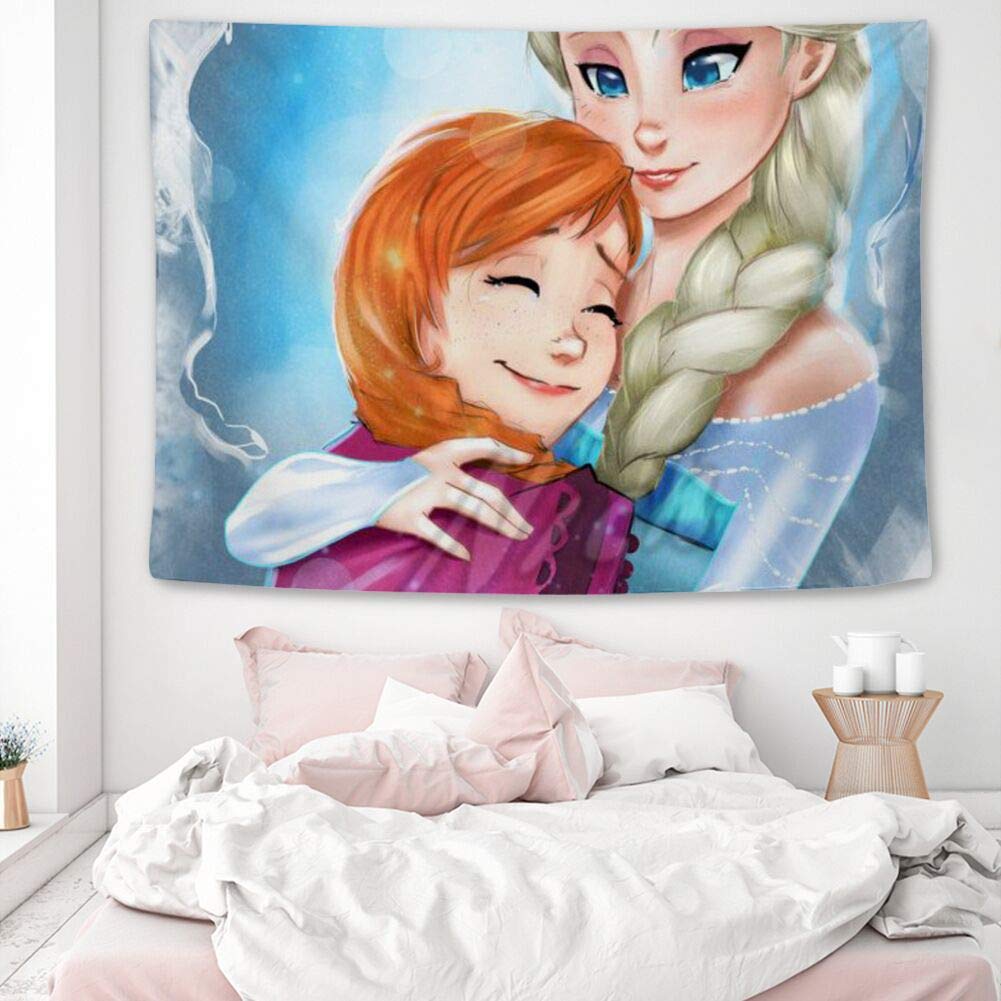 Disney Collection Tapestry Frozen Frozen Wallpaper - Bed - HD Wallpaper 