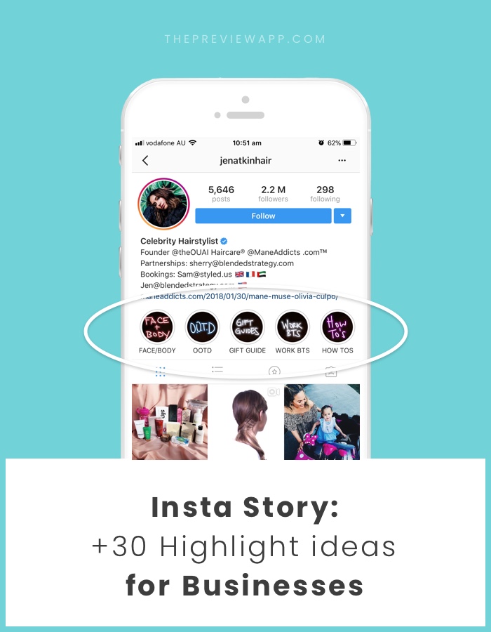 30 Insta Story Highlight Ideas For Your Business - Instagram Story ...