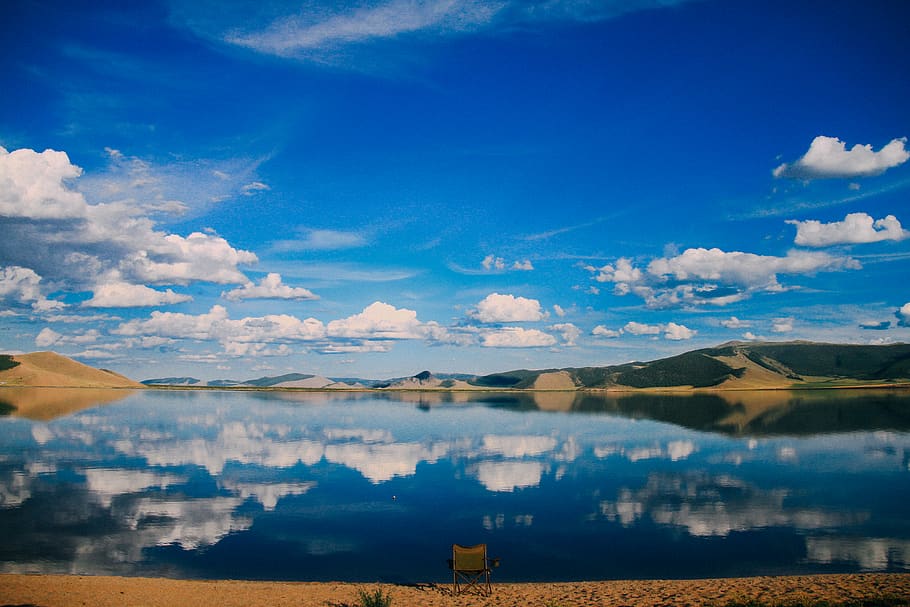Mongolia, Arkhangai, Beautiful, Nature, Calm, Dawn, - Reflection - HD Wallpaper 