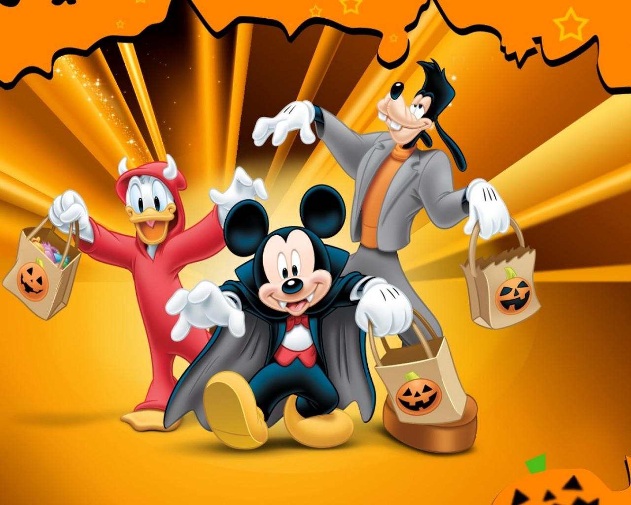 Disney Halloween Background - HD Wallpaper 