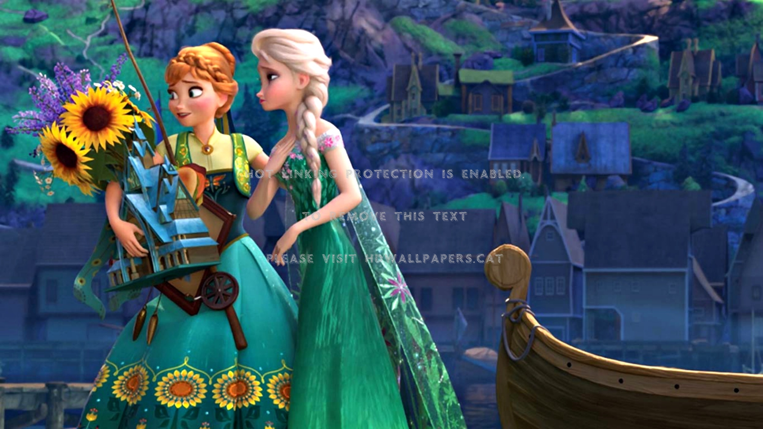 Frozen Fever Anna Movie Water Blonde - Frozen Fever - HD Wallpaper 