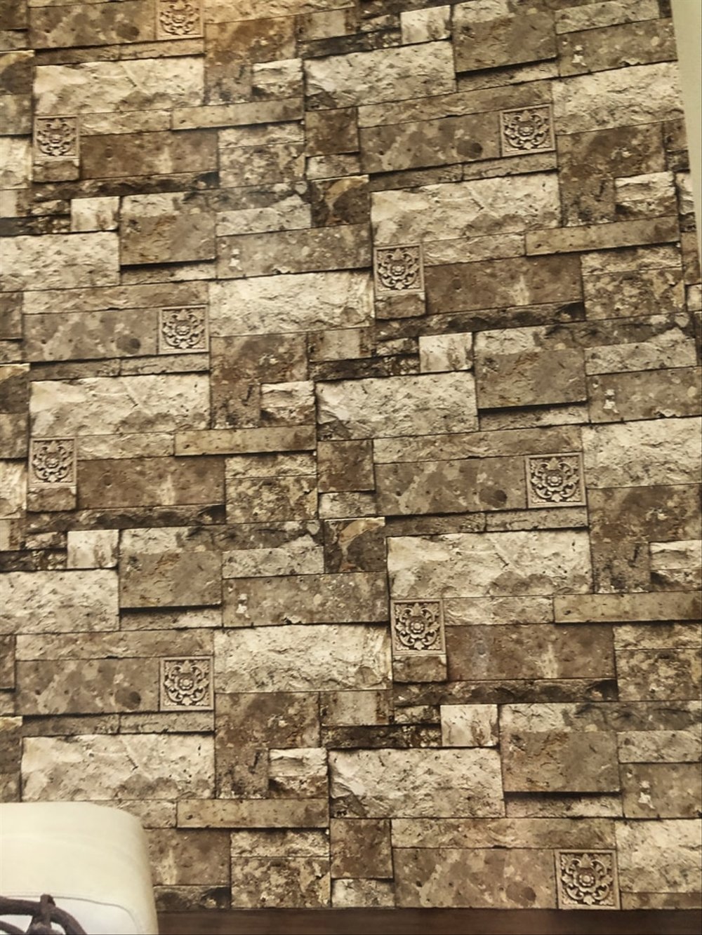 Wallpaper Dinding Korea Motif Batu Alam 3d Roll Besar - Dinding Motif Batu Alam - HD Wallpaper 