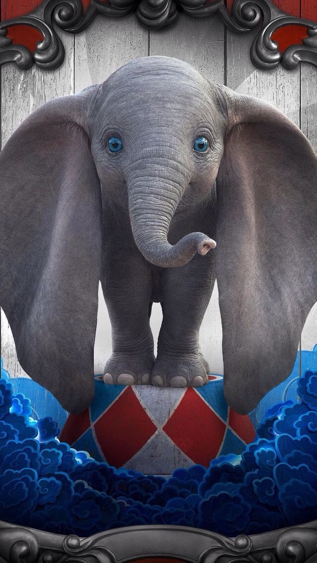 Background, Disney, And Dumbo Image - Baby Dumbo Movie - HD Wallpaper 