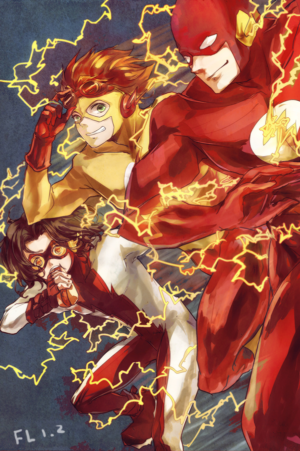 Anime, Flafly, Young Justice, Kid Flash, Barry Allen, - Impulse Dc - HD Wallpaper 
