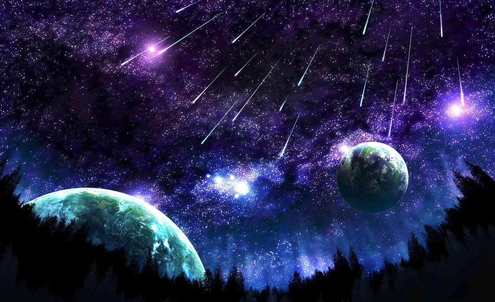 400 Gambar Alam Semesta Hd Hd Gratis - Shooting Star Hd Background - HD Wallpaper 