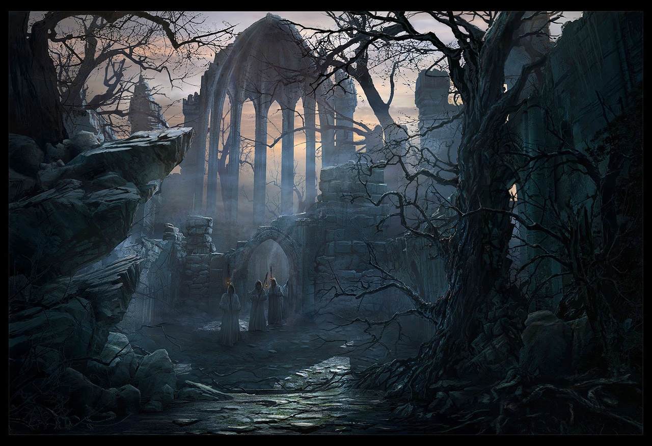 Path To The Gothic Choir - HD Wallpaper 