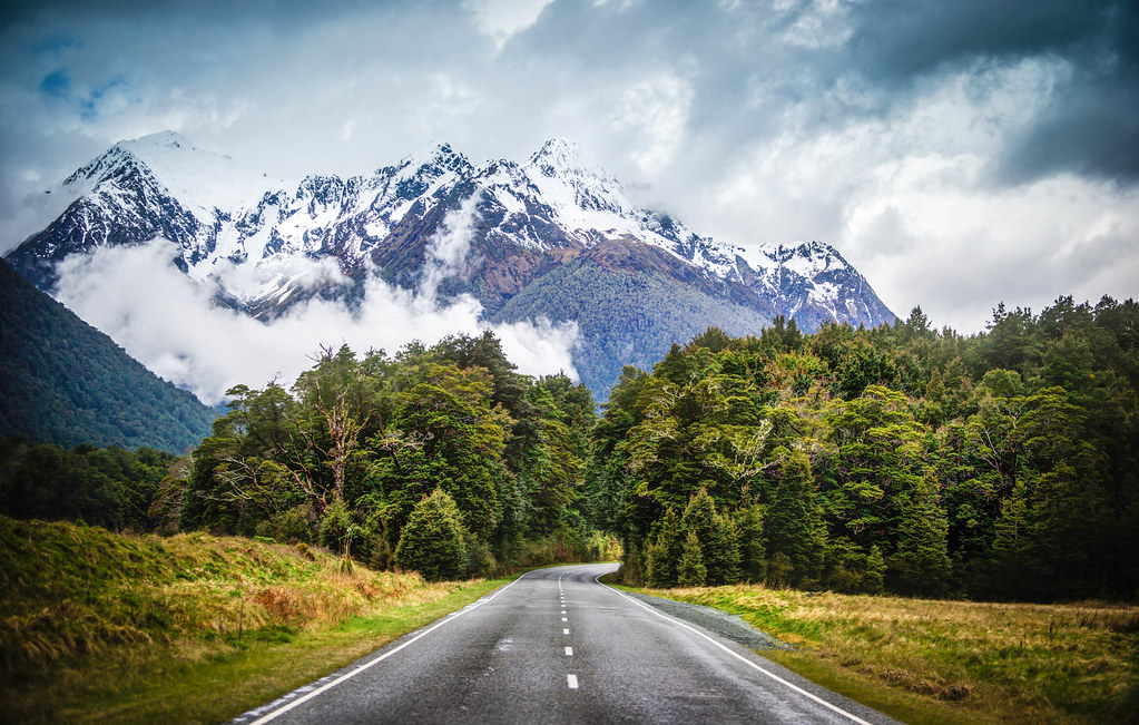 New Zealand Mountains Snow - HD Wallpaper 