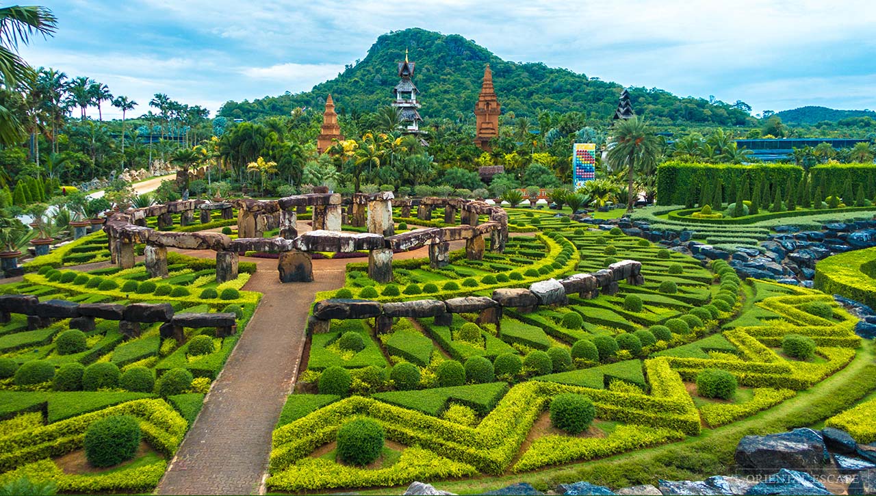 11 Taman Bunga Tercantik Di Dunia Ini Bakal Bikin Si - Nongnooch Tropical Botanical Garden Thailand - HD Wallpaper 