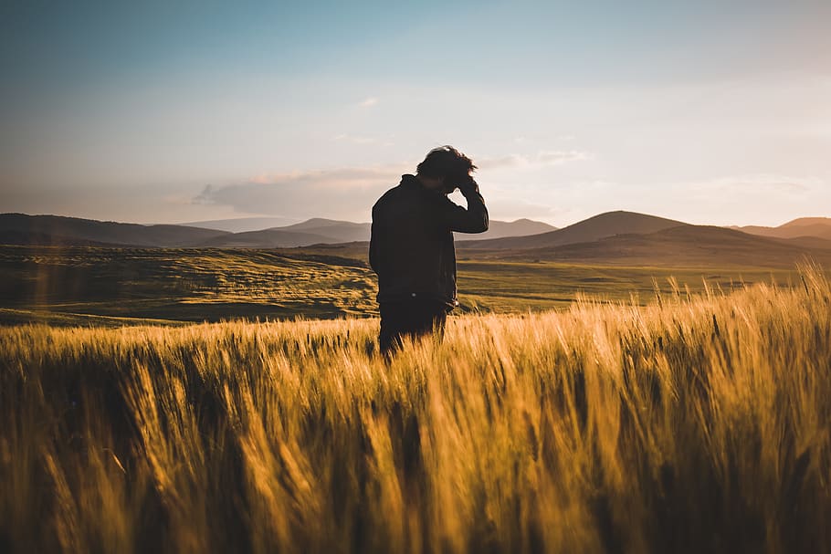 One Person, Land, Sky, Field, Real People, Beauty In - Only Real Mistake Is The One - HD Wallpaper 