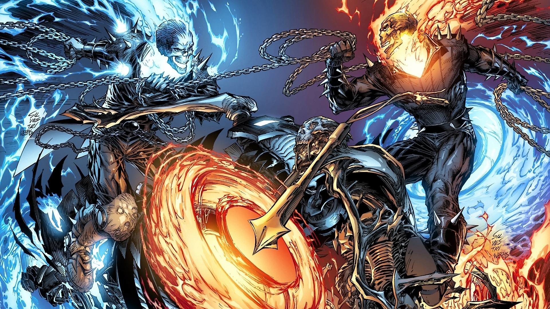 1920x1080, Ghost Rider Hd Wallpaper 
 Data Id 264206 - Blue Ghost Rider Wallpaper Hd - HD Wallpaper 