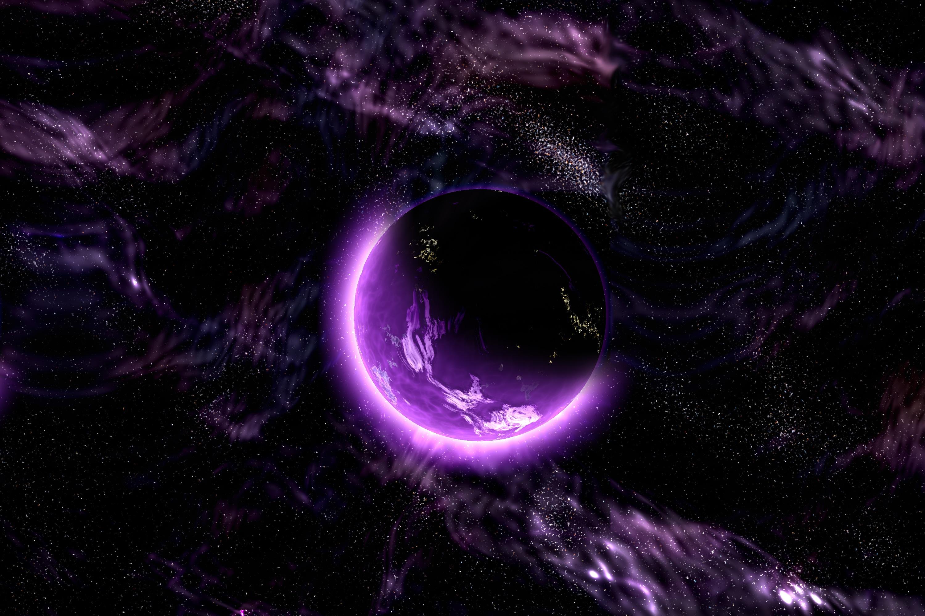 Planet, Ruang, Alam Semesta, Galaksi, Ungu - Galaxy Wallpaper Iphone Purple - HD Wallpaper 