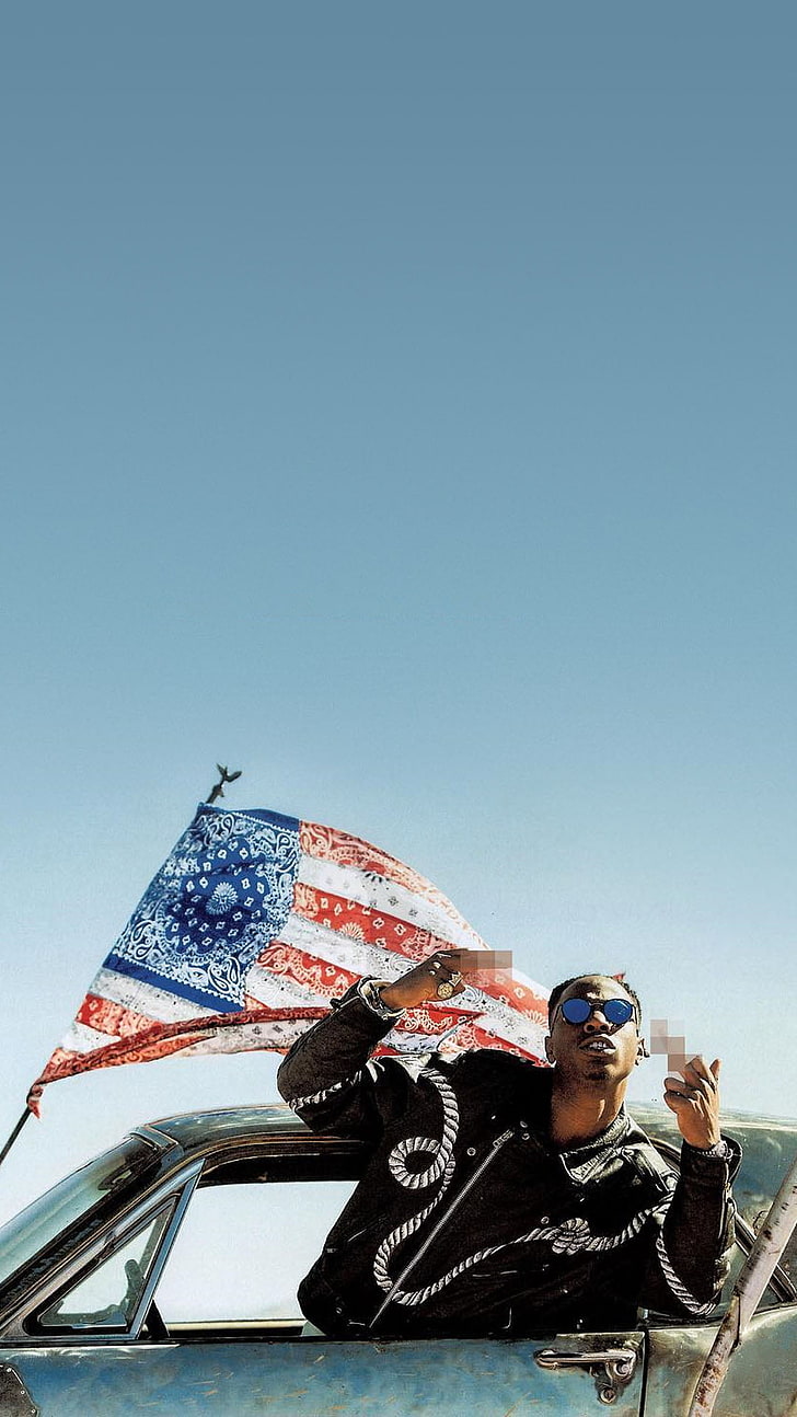 Portrait Display, Hip Hop, Joey Bada$$, American Flag, - All Amerikkkan Badass Album - HD Wallpaper 