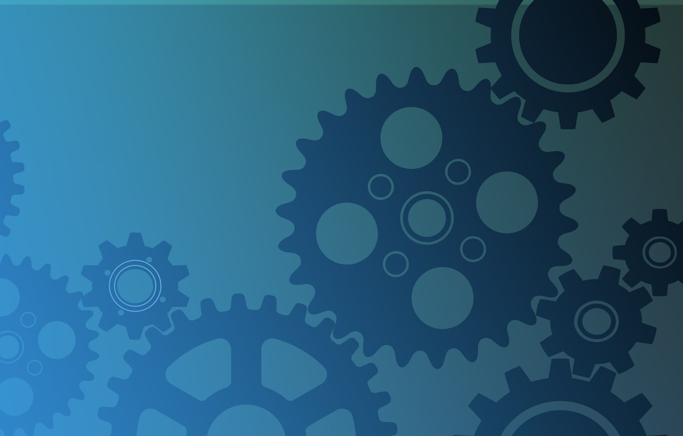 Photo Wallpaper Blue, Color, Texture, Wheel, Stars, - Background Gears - HD Wallpaper 