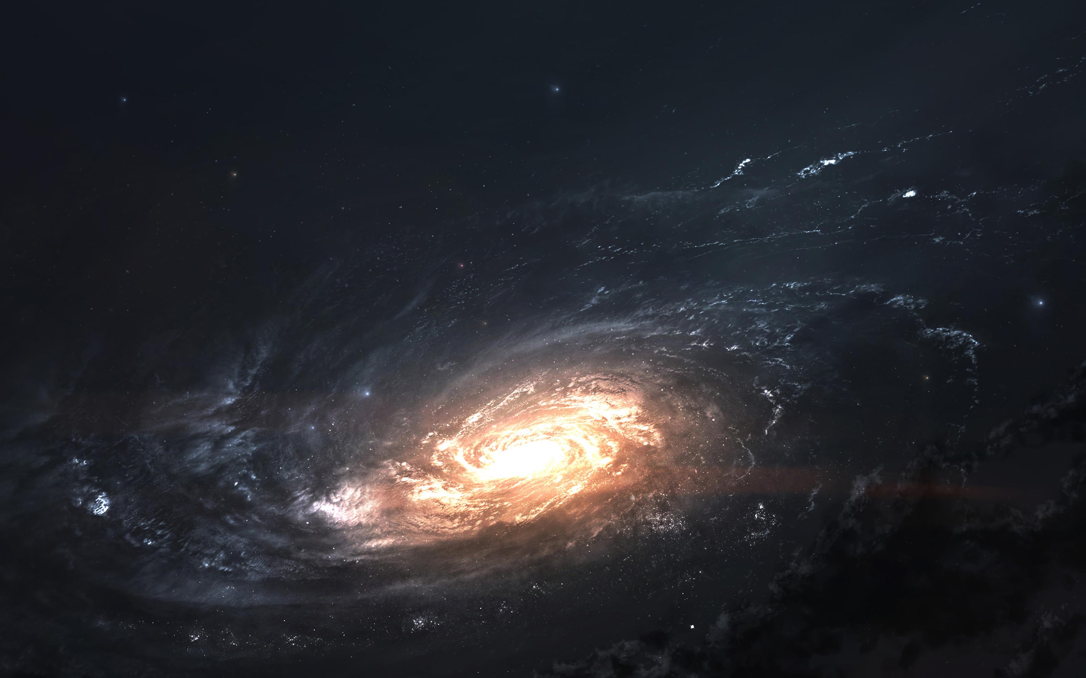 Galaksi, Cahaya, Spiral, Ruang, Alam Semesta - Universe Full Hd - HD Wallpaper 