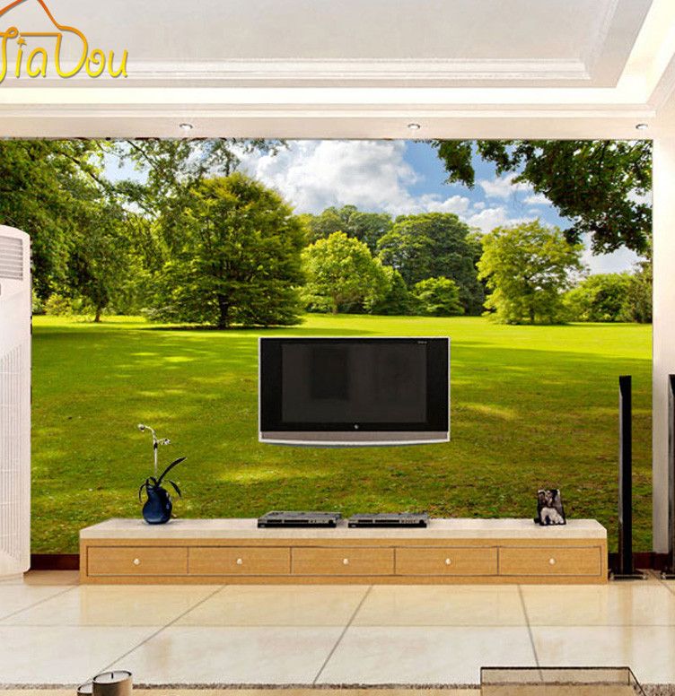 Murales En 3d De Paisajes - HD Wallpaper 