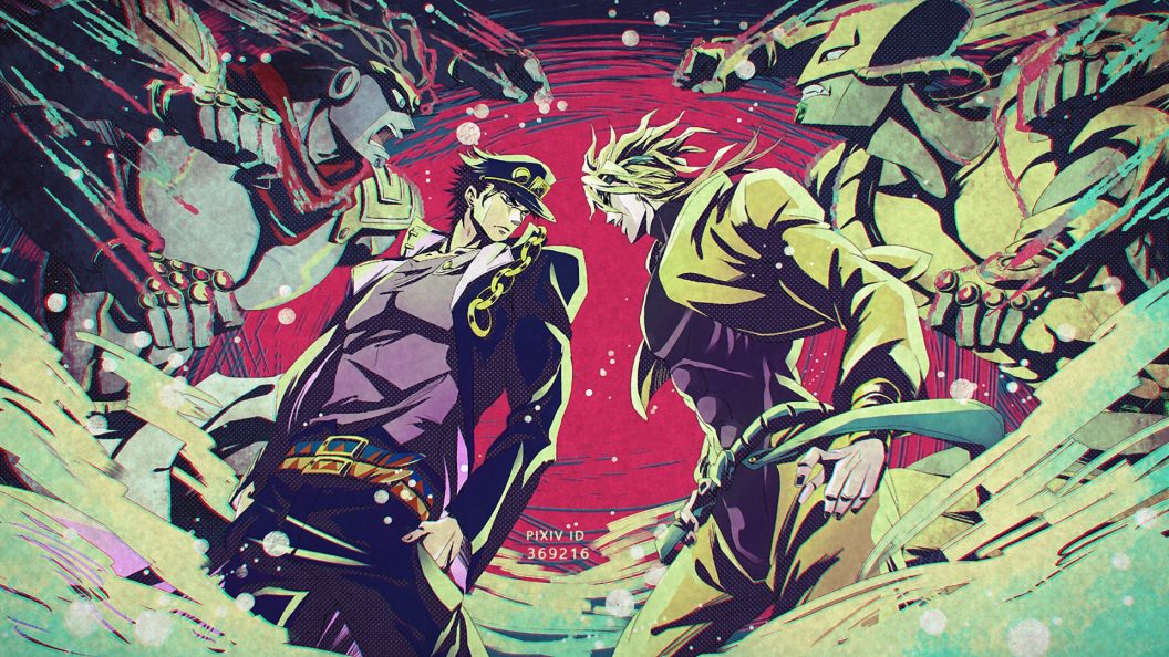 Jotaro Vs Dio Art - HD Wallpaper 