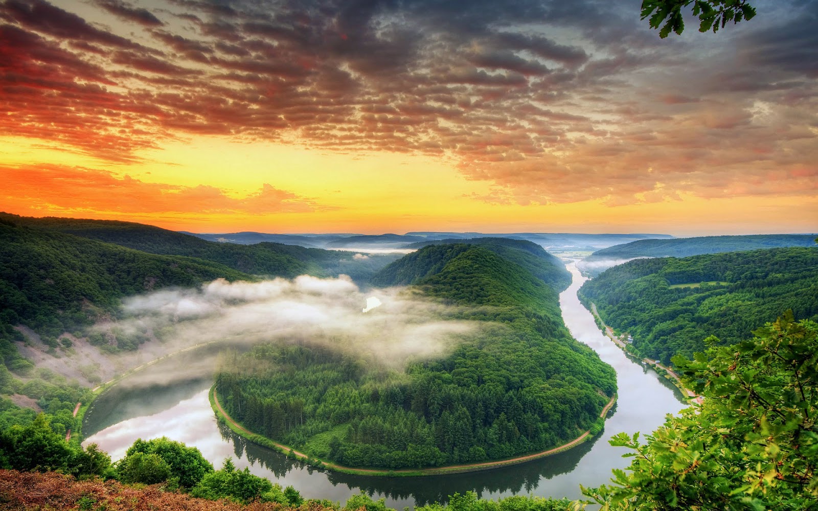 Wallpaper Keren Untuk Desktop - Saarschleife - HD Wallpaper 