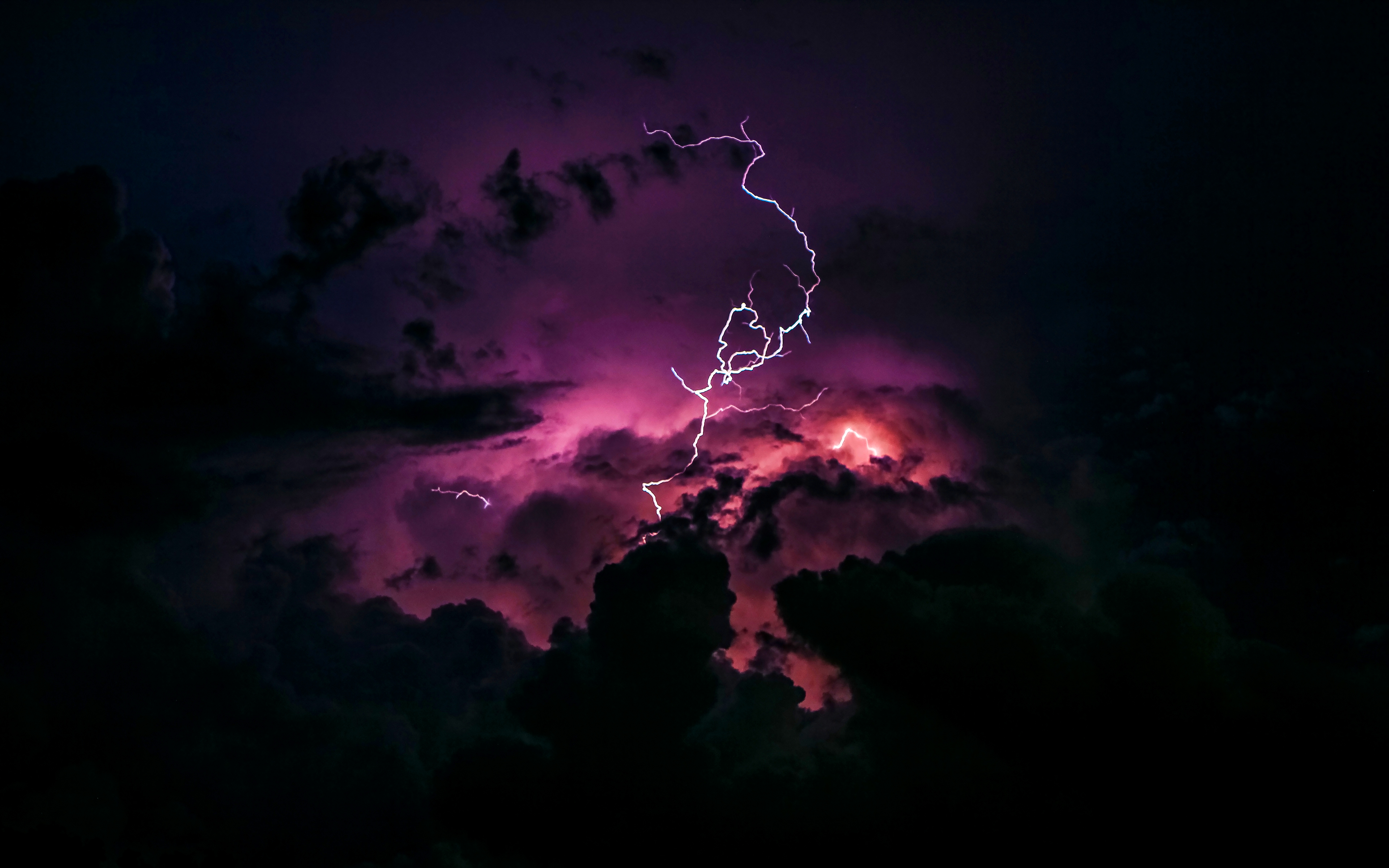 4k Lightning - HD Wallpaper 