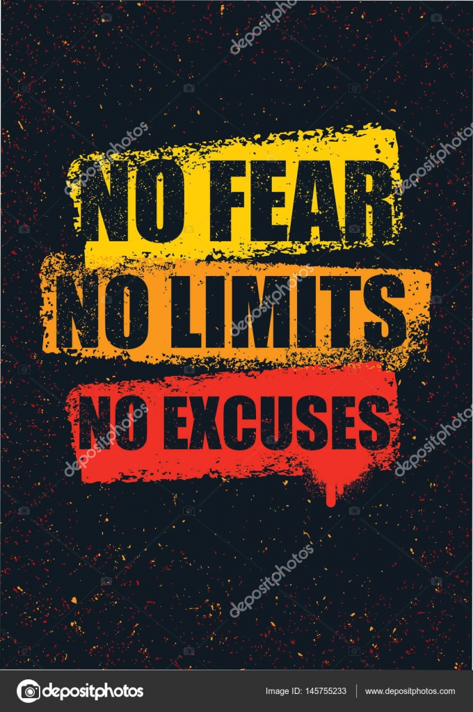 No Fear No Limits No Excuses - HD Wallpaper 