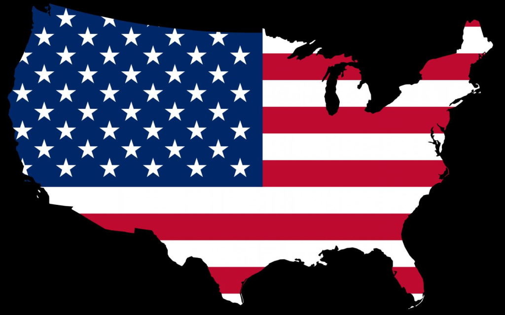 Map American Flag Wallpaper - Usa Country Flag Png - HD Wallpaper 