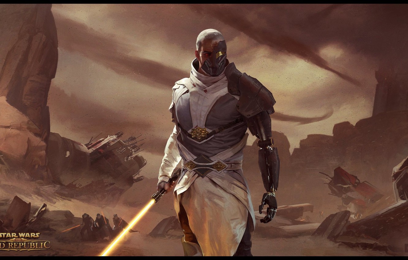 Photo Wallpaper Star Wars, Old Republic, Arcann, Fall - Star Wars Old Republic - HD Wallpaper 