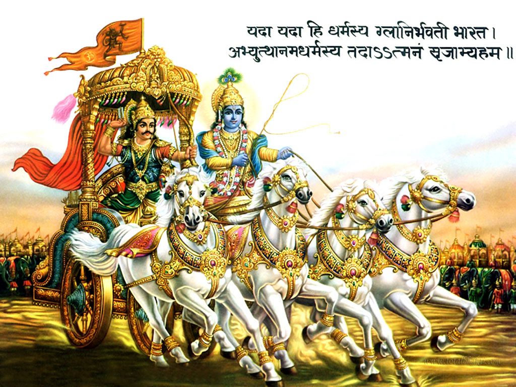 Shree Krishna Mahabharat - HD Wallpaper 