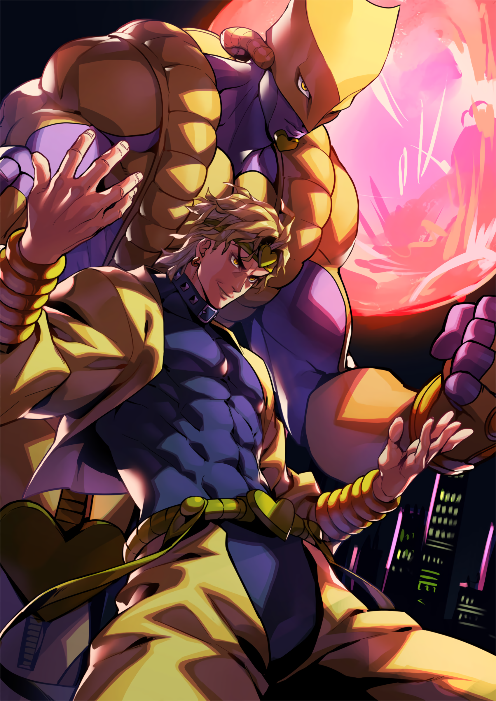 Dio And The World Fanart - HD Wallpaper 