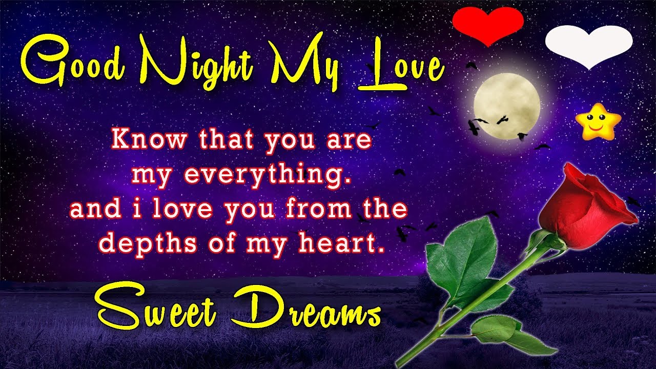 Goodnight Sweetheart I Love You - 1280x720 Wallpaper 