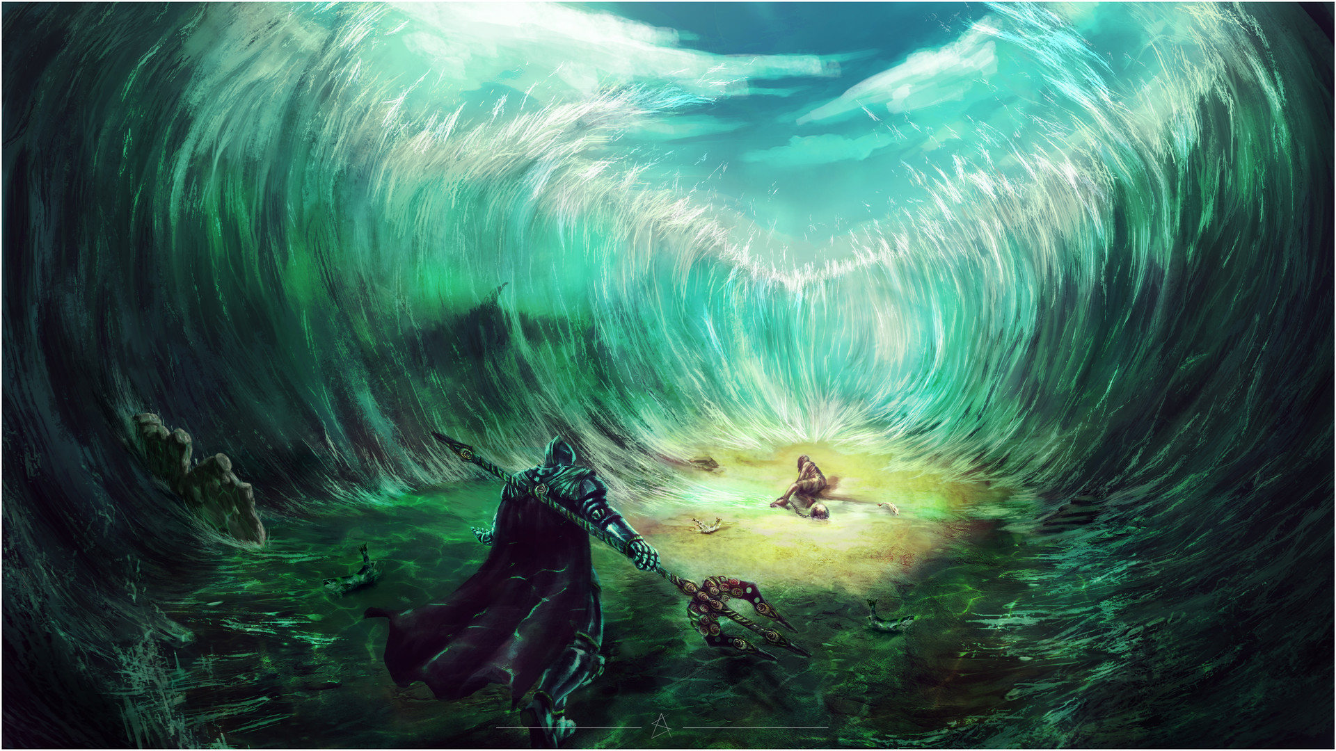 Poseidon Knight - HD Wallpaper 