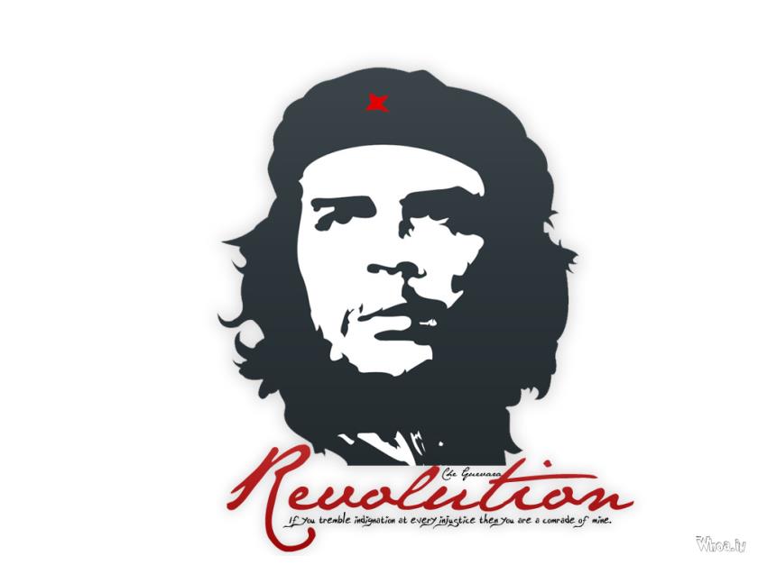 Che Guevara Dark Face With White Background Hd Wallpaper - Che Guevara Logo Hd - HD Wallpaper 