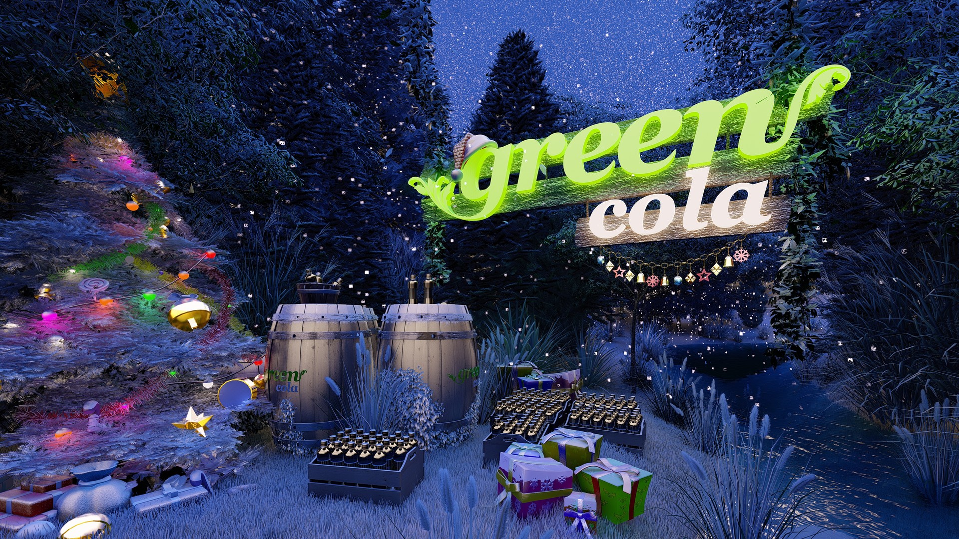 Christmas Tree - HD Wallpaper 