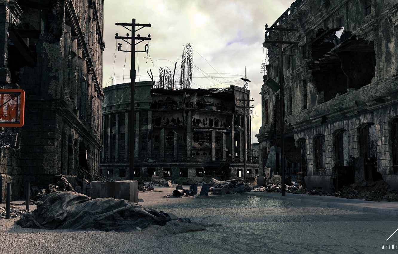 Photo Wallpaper Destruction, Failed State, City Destroyed - Pc Game - HD Wallpaper 