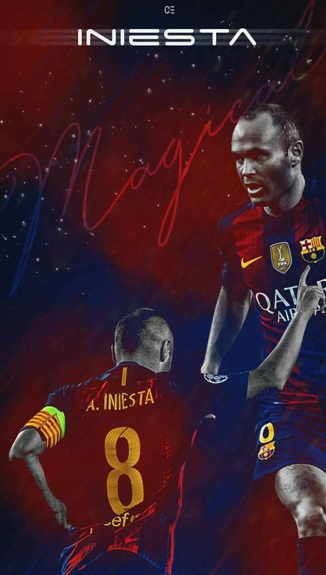Barcelona Wallpaper Iniesta - HD Wallpaper 