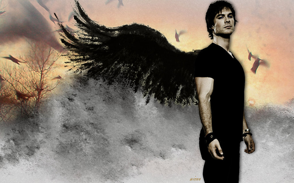 Damon - Vampire Diaries Wallpaper Ian Somerhalder - HD Wallpaper 