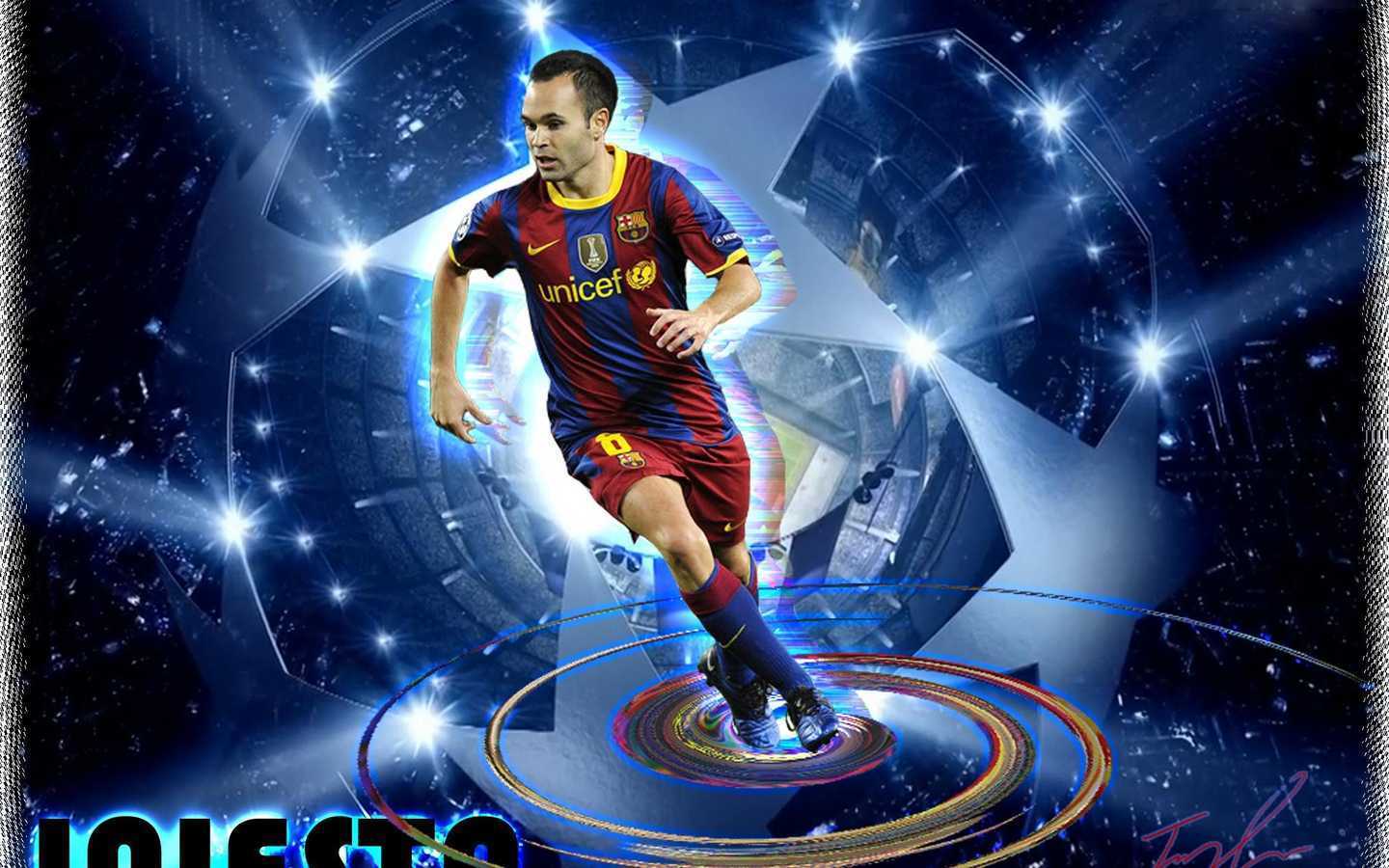 Andres Iniesta Wallpaper - Iniesta Barcelona - HD Wallpaper 