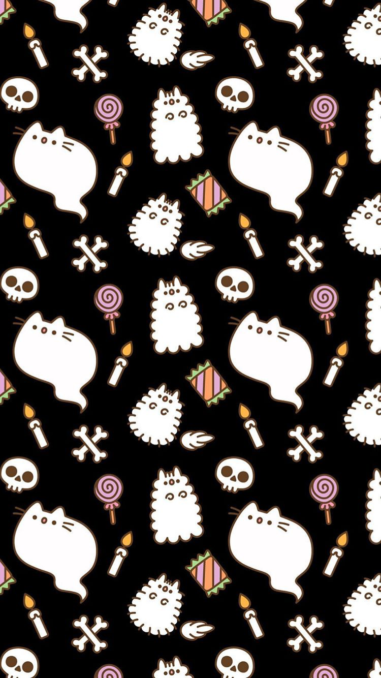 Pusheen Wallpaper Halloween - HD Wallpaper 