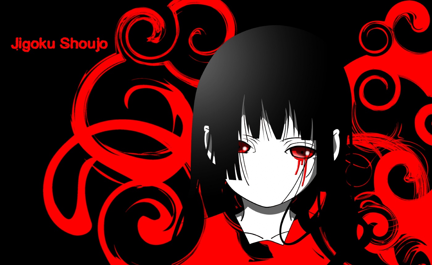 Aliasing Enma Ai Jigoku Shoujo Jpeg Artifacts Wallpaper - Anime Girl From Hell - HD Wallpaper 