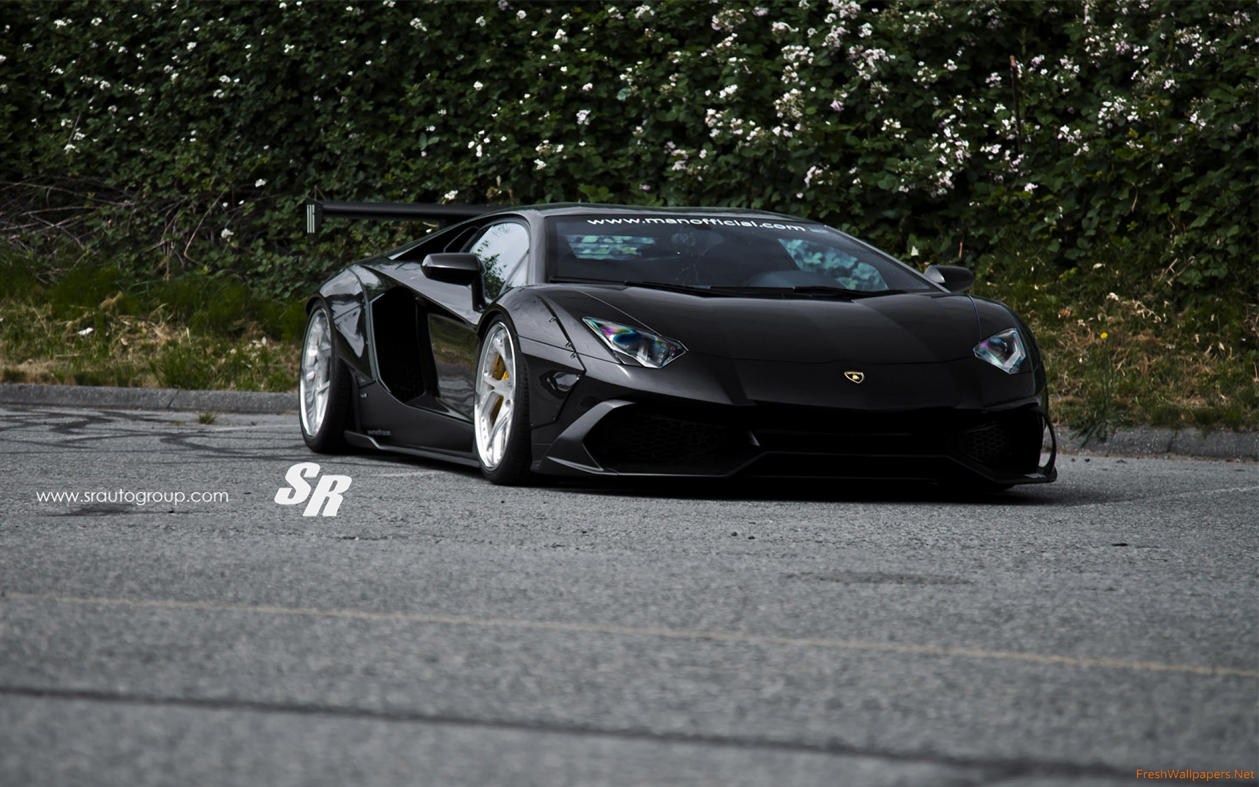 Lamborghini Aventador Black Liberty Walk - HD Wallpaper 