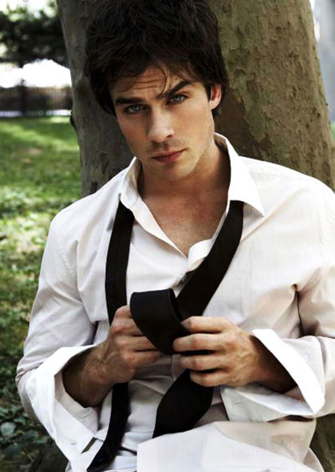 Damon Salvatore Ian Somerhalder - HD Wallpaper 