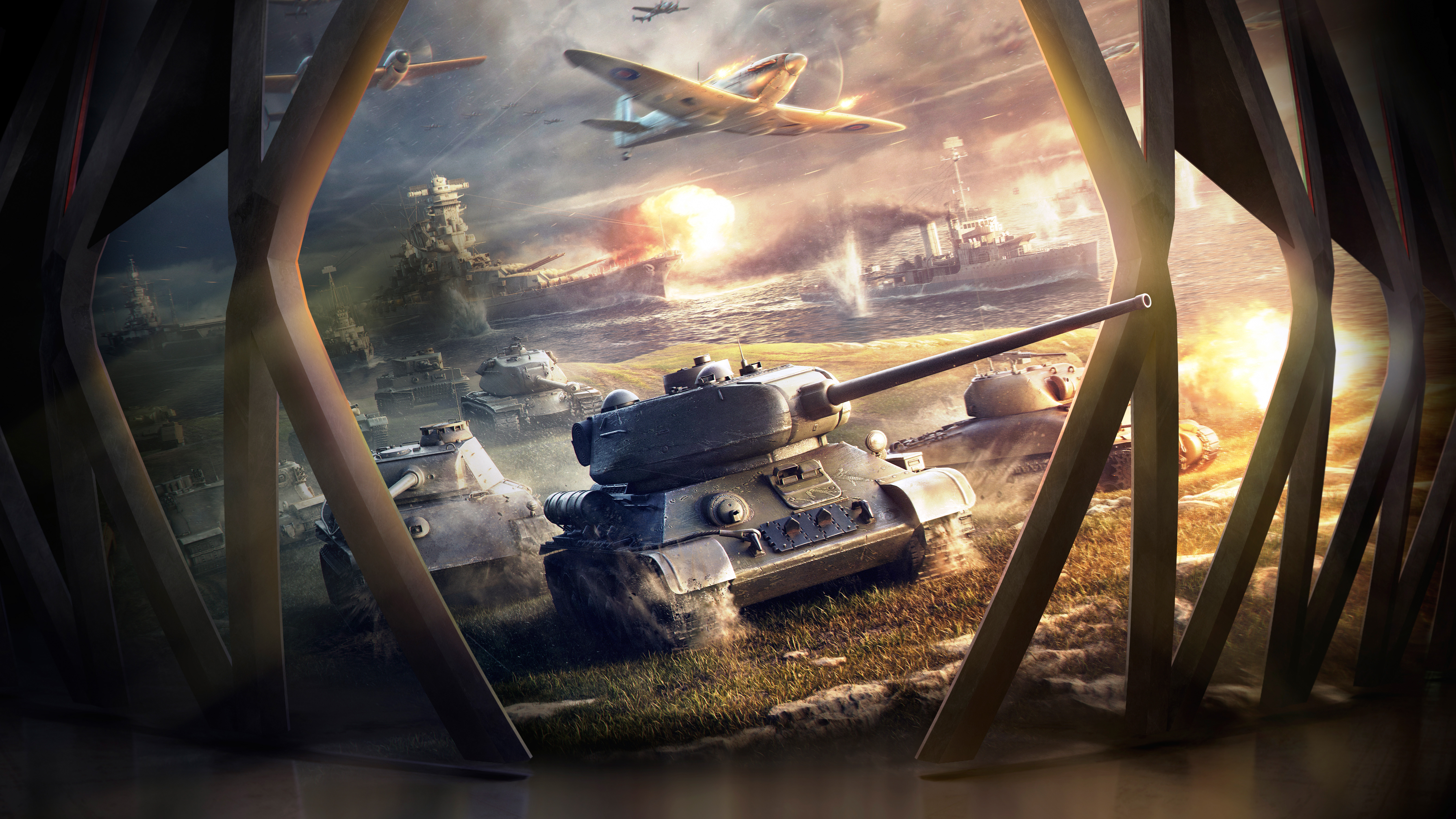 World Of Tanks Blitz Hd 4k Wallpaper - World Of Tanks 8k - HD Wallpaper 