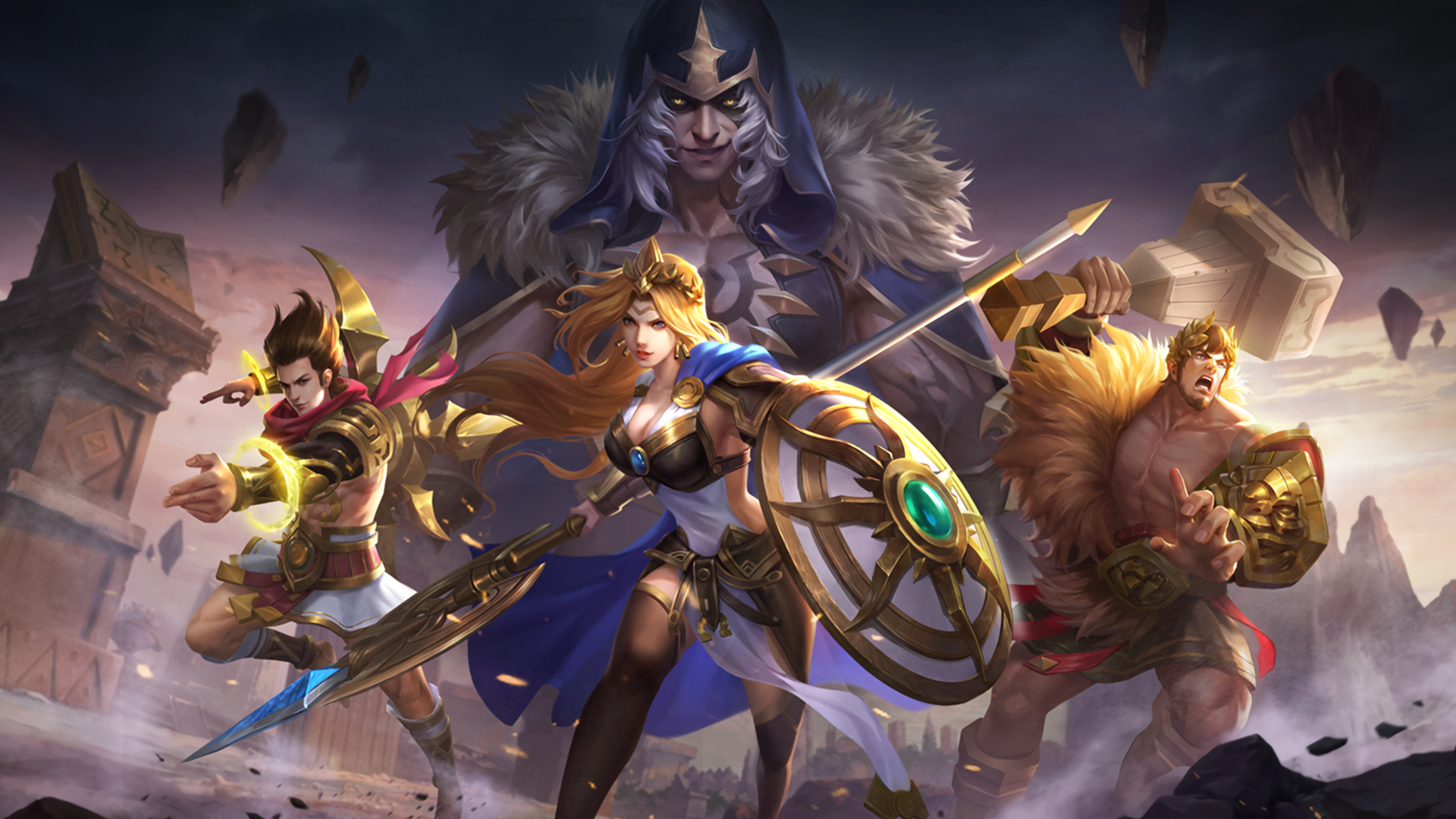 Smite Blitz Athena - HD Wallpaper 