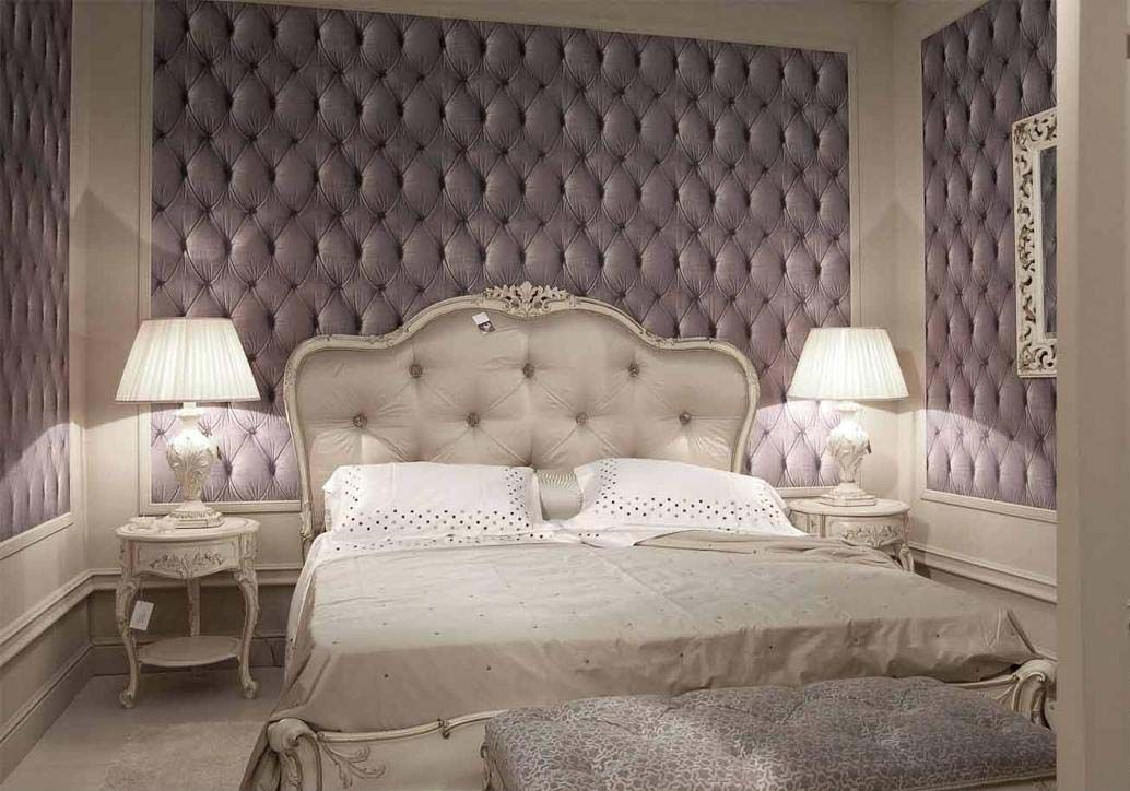 Padded Effect Wallpaper Bedroom - HD Wallpaper 