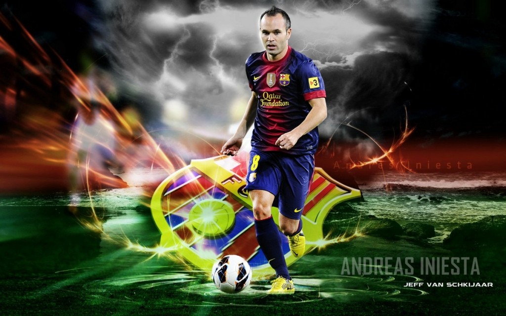 Andres Iniesta Wallpaper 2013 - HD Wallpaper 